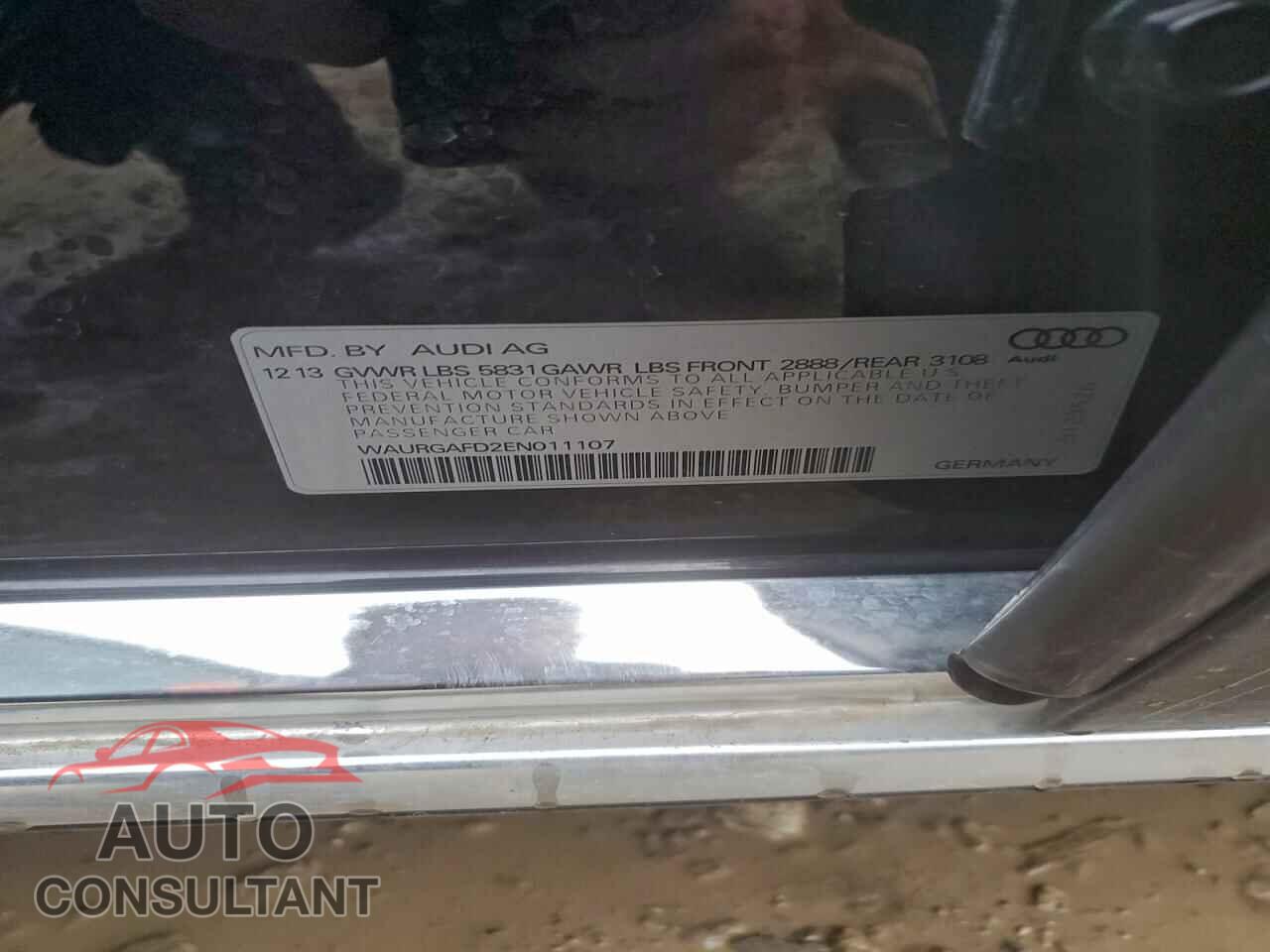 AUDI A8 2014 - WAURGAFD2EN011107