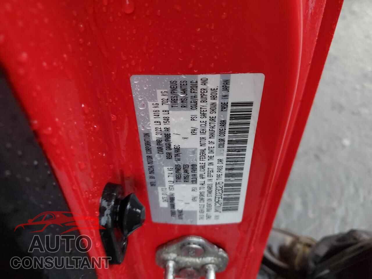 MAZDA MX5 2013 - JM1NC2MF9D0230276
