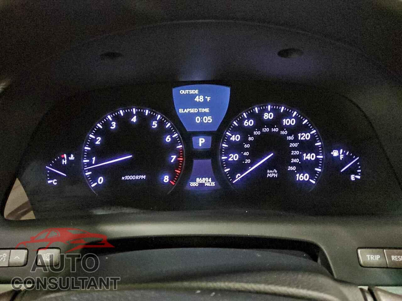 LEXUS LS460 2012 - JTHCL5EFXC5012905