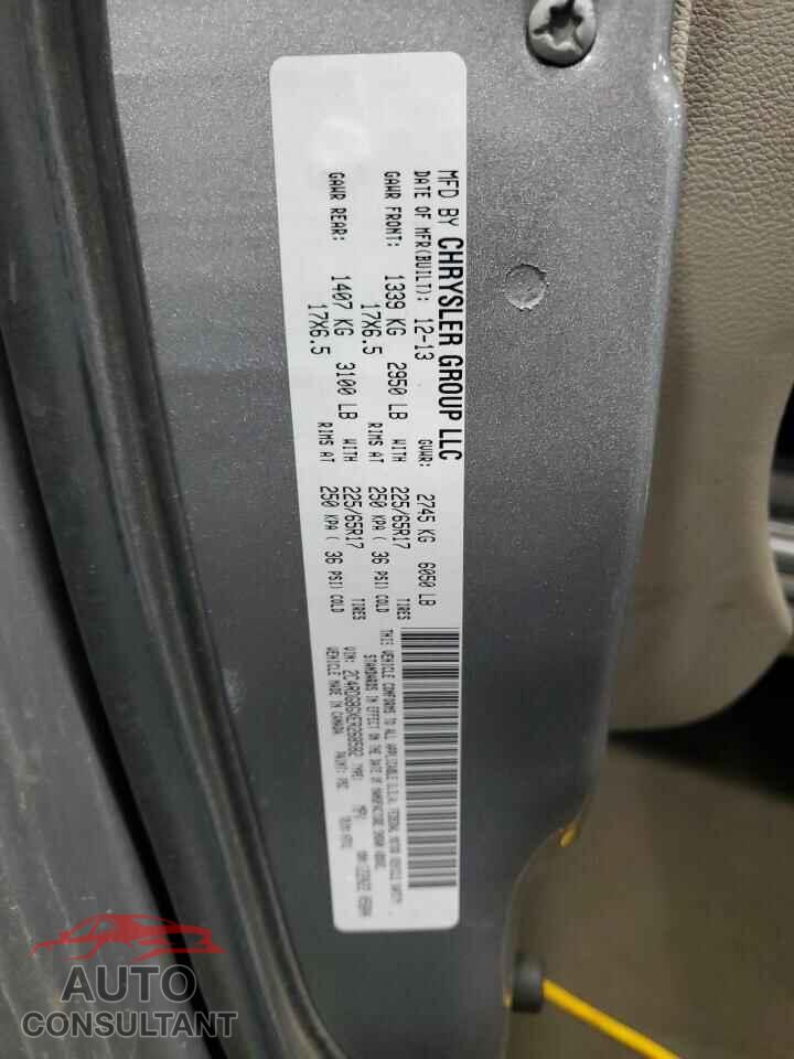 DODGE CARAVAN 2014 - 2C4RDGBGXER268582