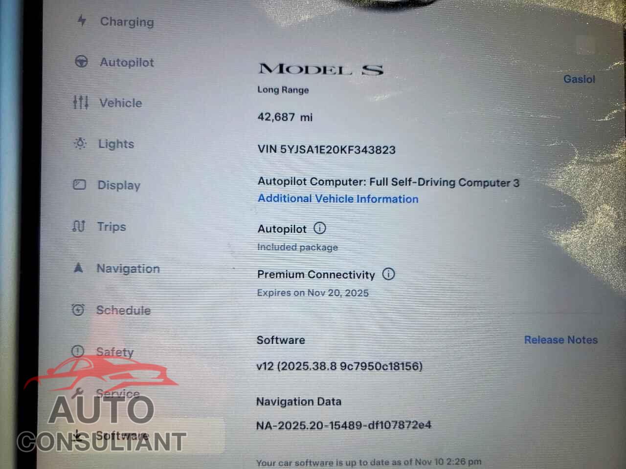 TESLA MODEL S 2019 - 5YJSA1E20KF343823