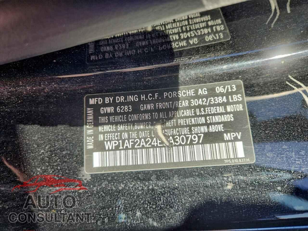 PORSCHE CAYENNE 2014 - WP1AF2A24ELA30797