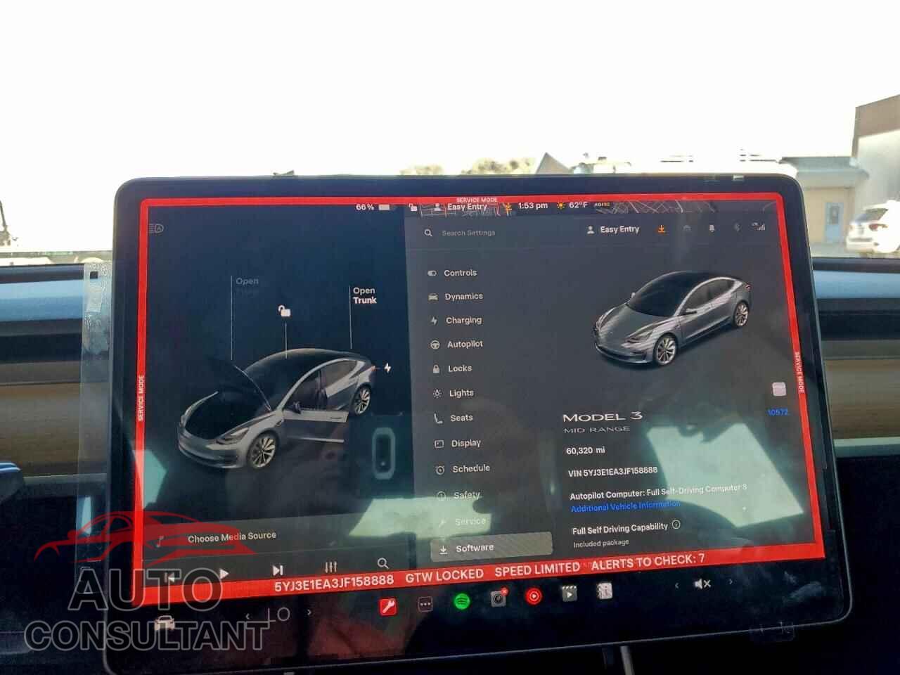 TESLA MODEL 3 2018 - 5YJ3E1EA3JF158888