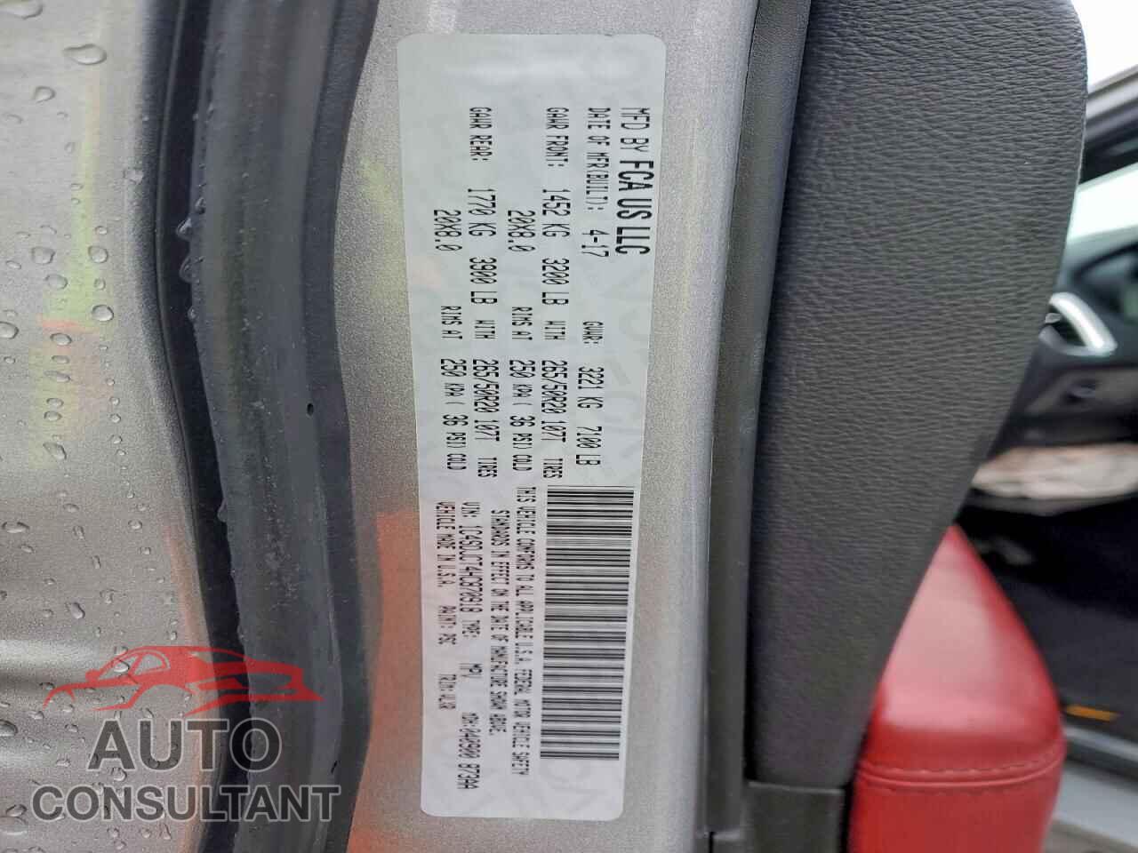 DODGE DURANGO 2017 - 1C4SDJCT4HC870918