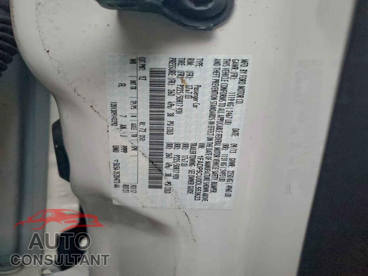 FORD CMAX 2013 - 1FADP5CU0DL553623