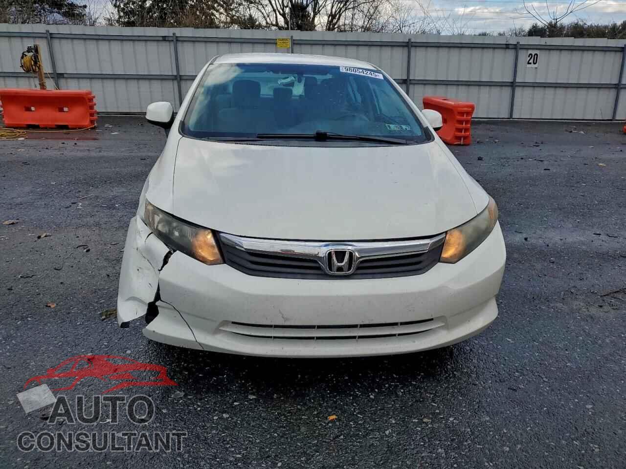 HONDA CIVIC 2012 - 2HGFB2F54CH525437