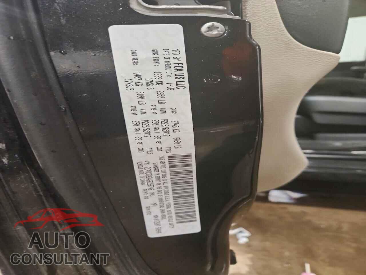 DODGE CARAVAN 2016 - 2C4RDGBG4GR258746