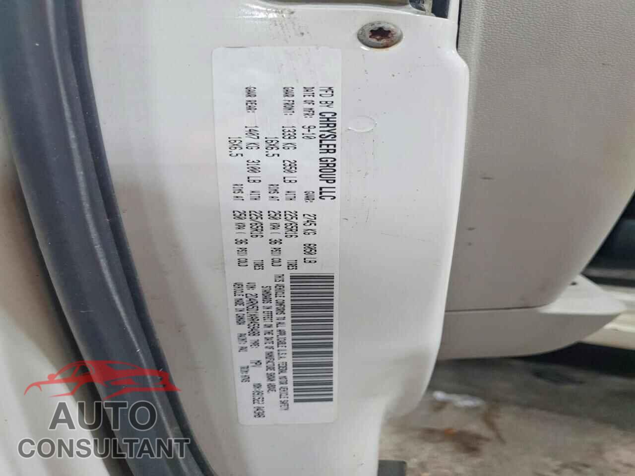 DODGE CARAVAN 2010 - 2D4RN5D1XAR459488