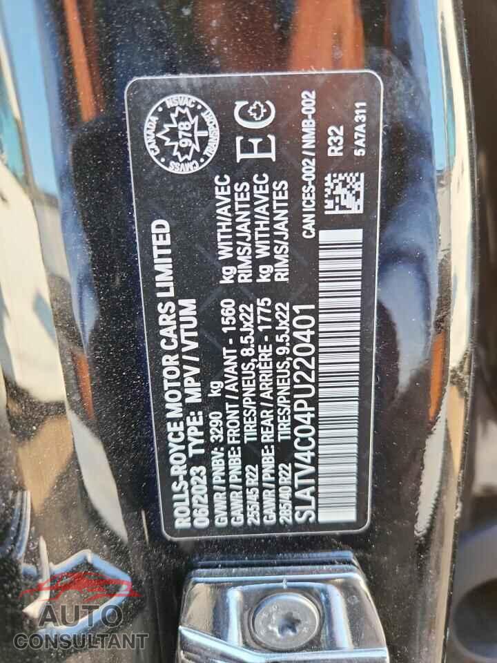 ROLLS-ROYCE CULLINAN 2023 - SLATV4C04PU220401