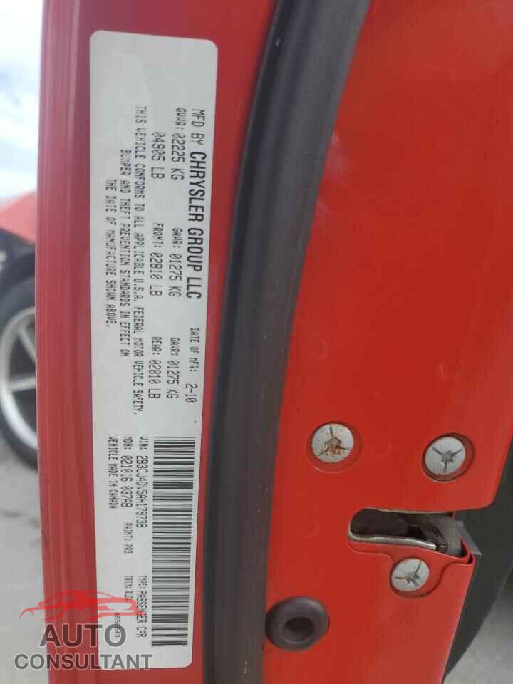 DODGE CHALLENGER 2010 - 2B3CJ4DV5AH179738