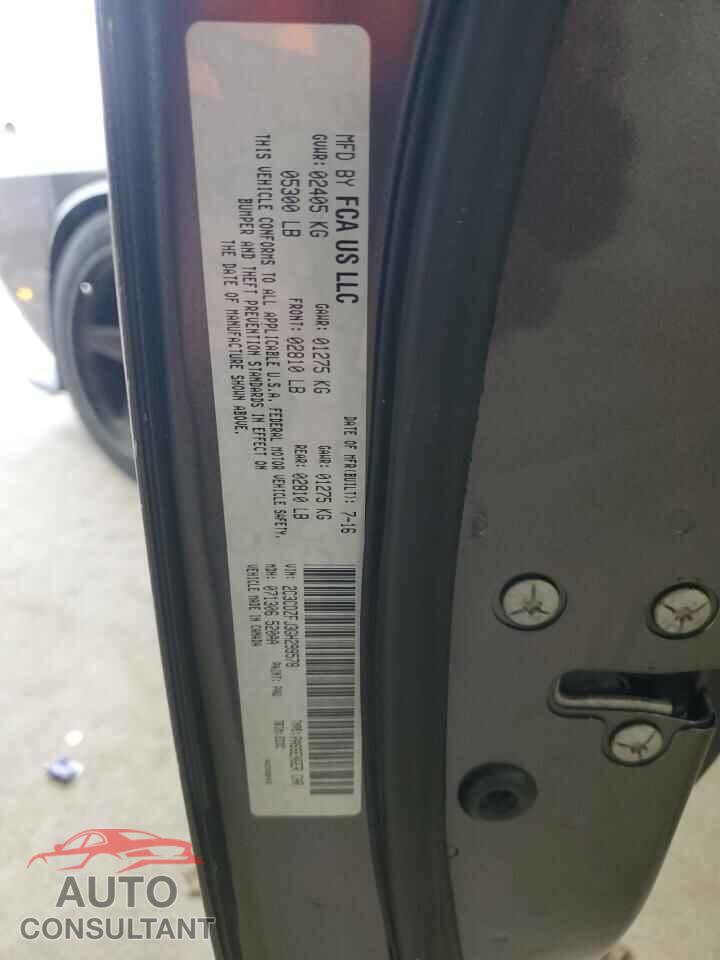 DODGE CHALLENGER 2016 - 2C3CDZFJ3GH299578