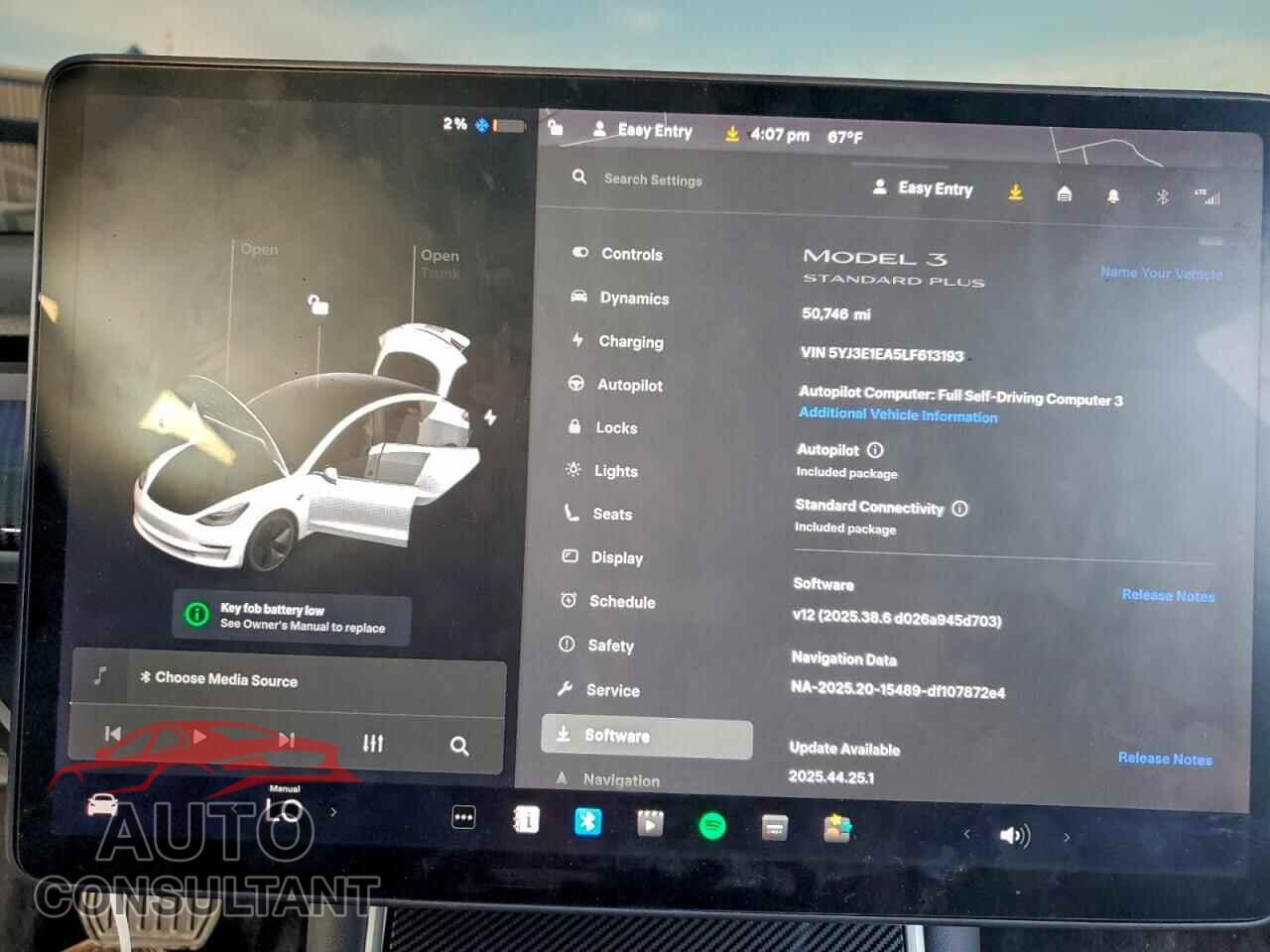 TESLA MODEL 3 2020 - 5YJ3E1EA5LF613193