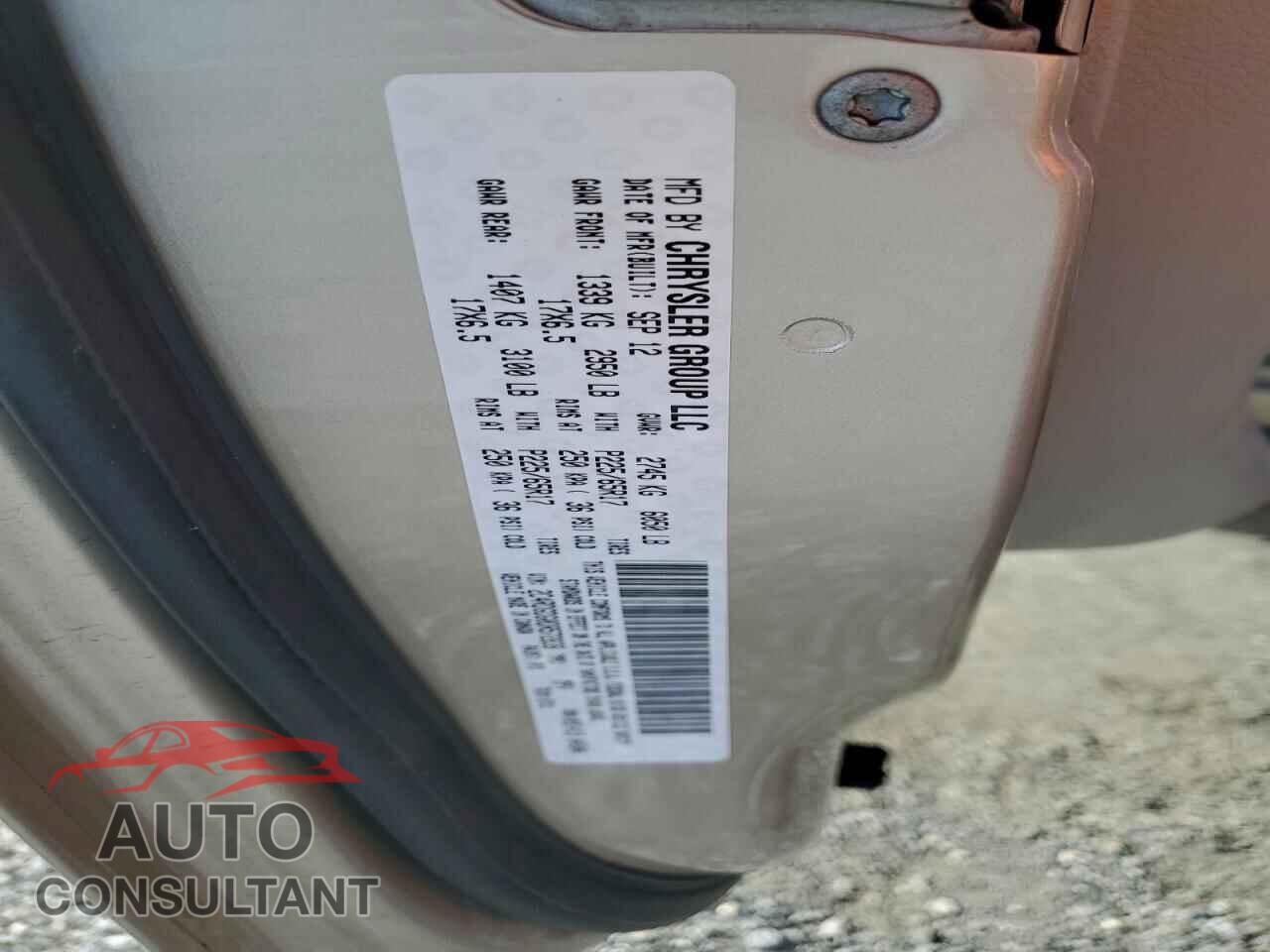 DODGE CARAVAN 2013 - 2C4RDGDG0DR572838