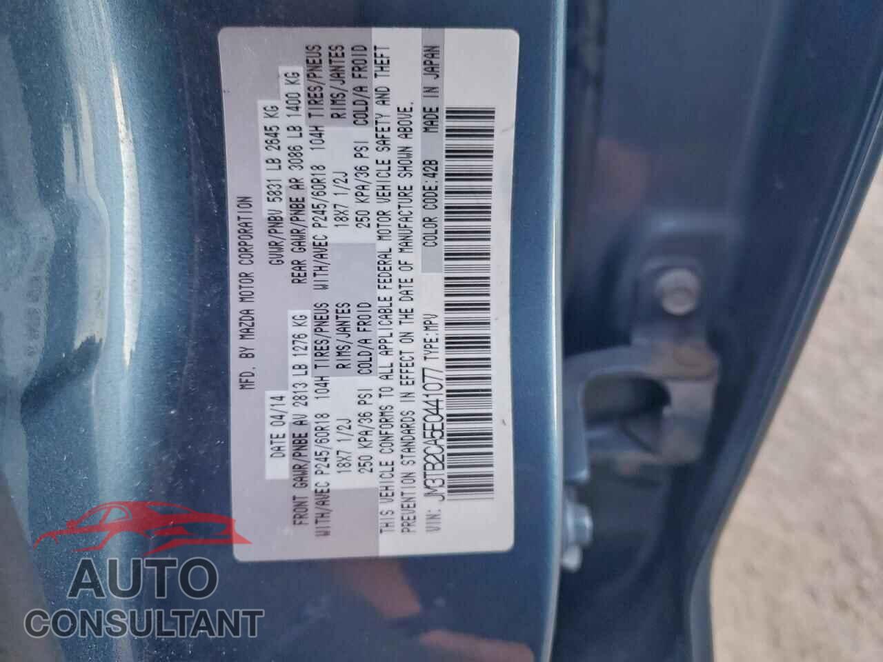 MAZDA CX-9 2014 - JM3TB2CA5E0441077