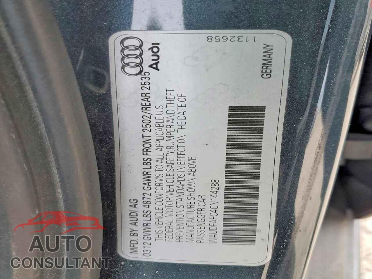 AUDI A6 2012 - WAUDFAFC4CN144288