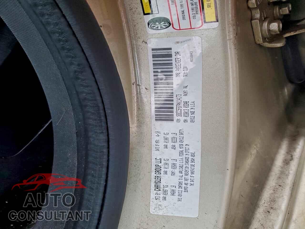 DODGE AVENGER 2010 - 1B3CC5FB7AN114173