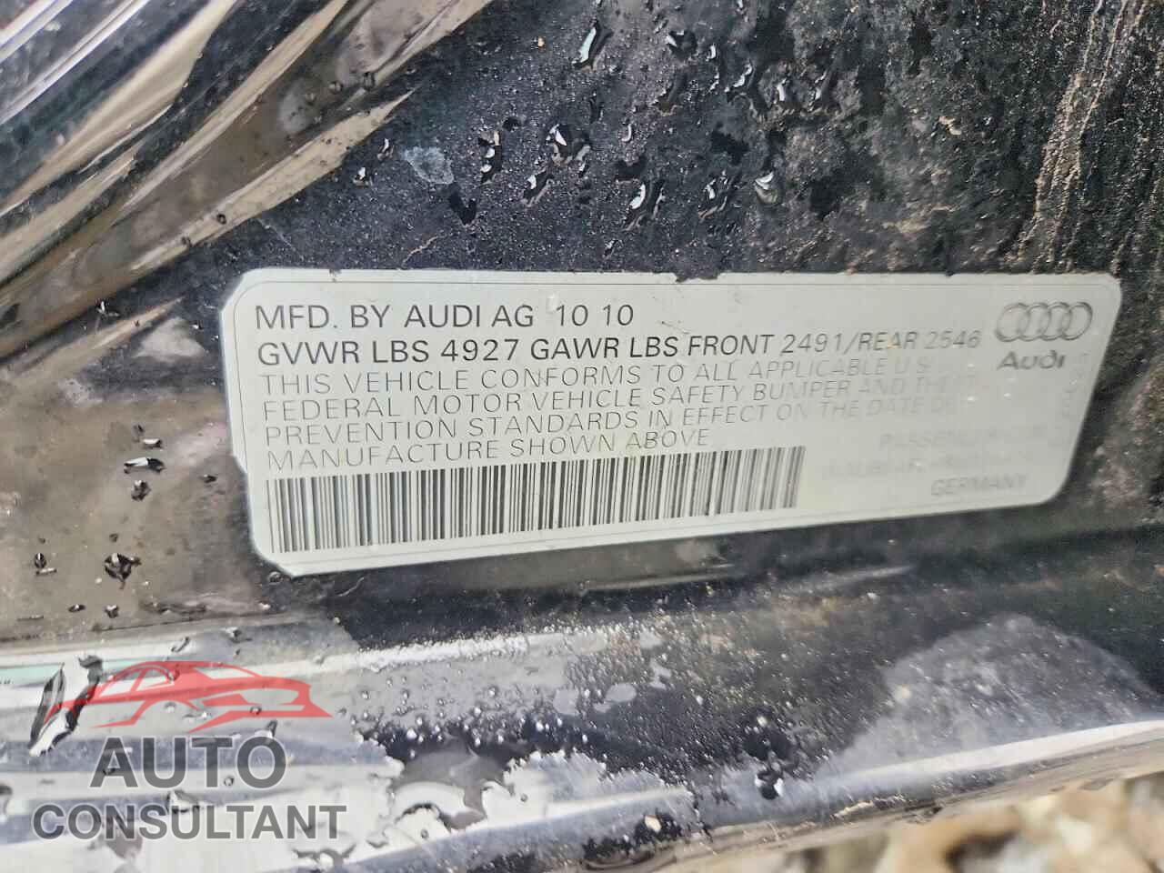 AUDI A4 2011 - WAUBFAFL6BN025924