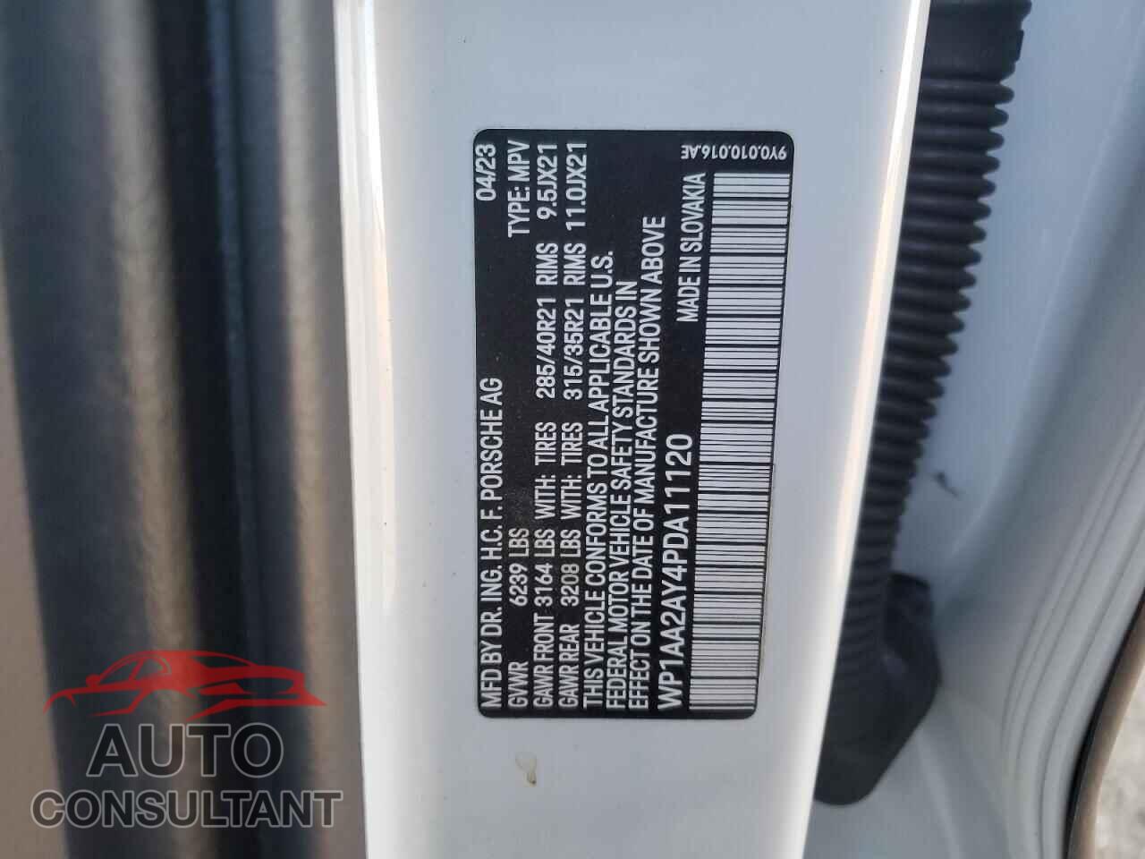 PORSCHE CAYENNE BA 2023 - WP1AA2AY4PDA11120