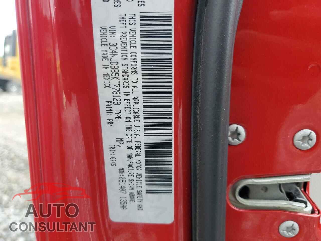 JEEP COMPASS 2019 - 3C4NJDBB5KT778129