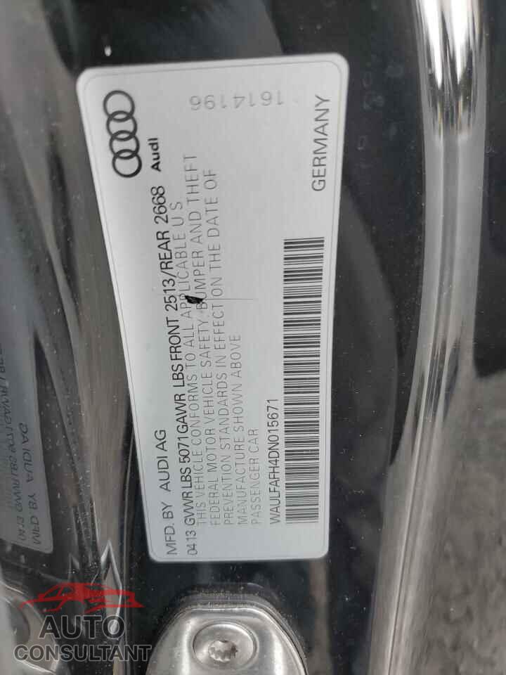AUDI A5 2013 - WAULFAFH4DN015671