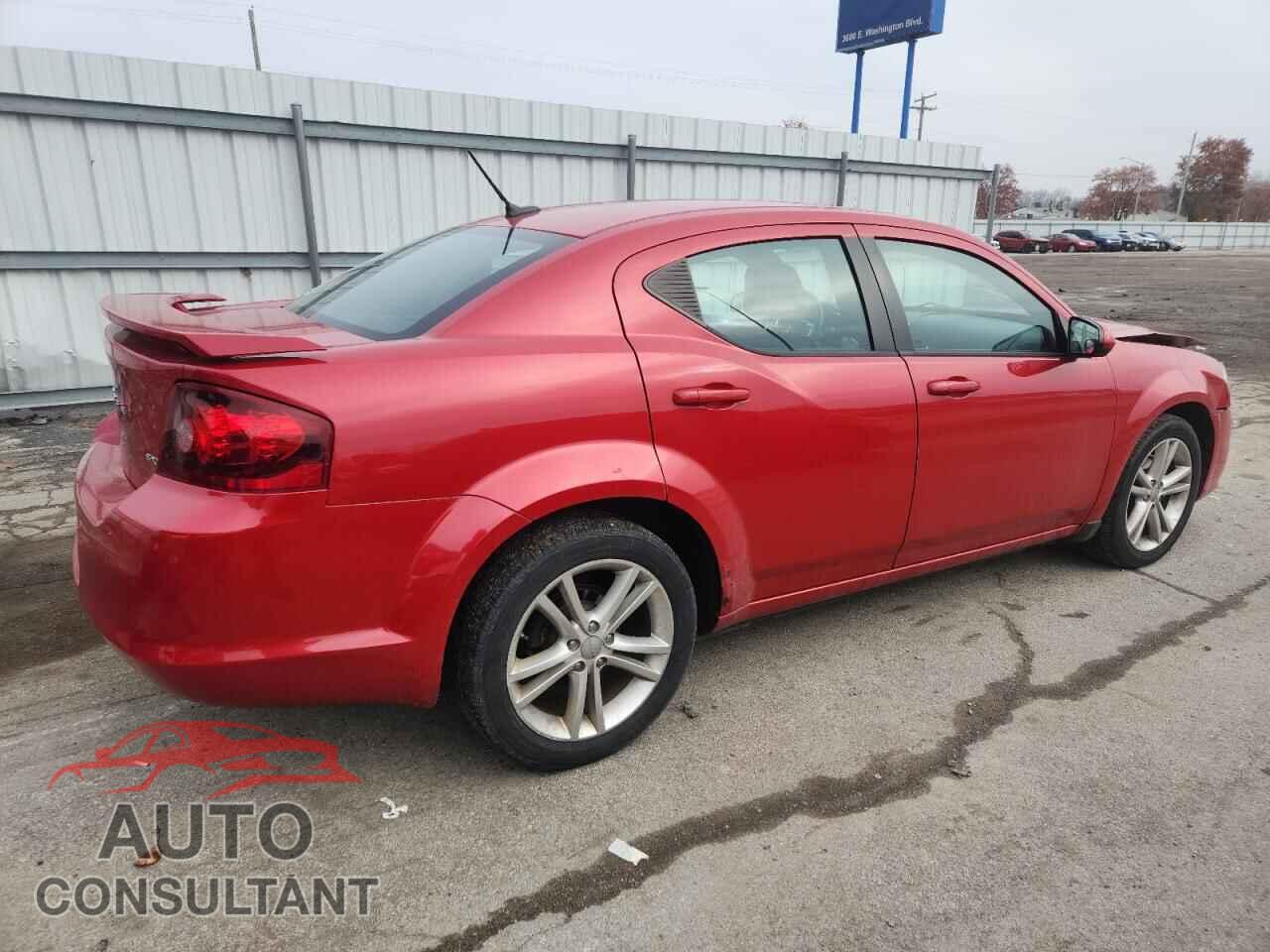 DODGE AVENGER 2012 - 1C3CDZCB0CN314231