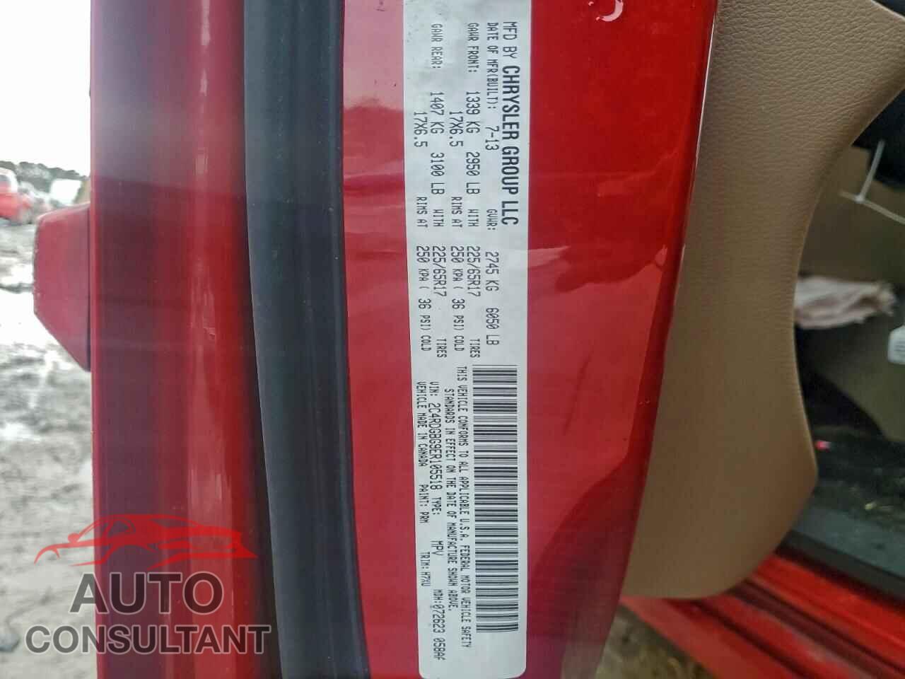 DODGE CARAVAN 2014 - 2C4RDGBG9ER105518