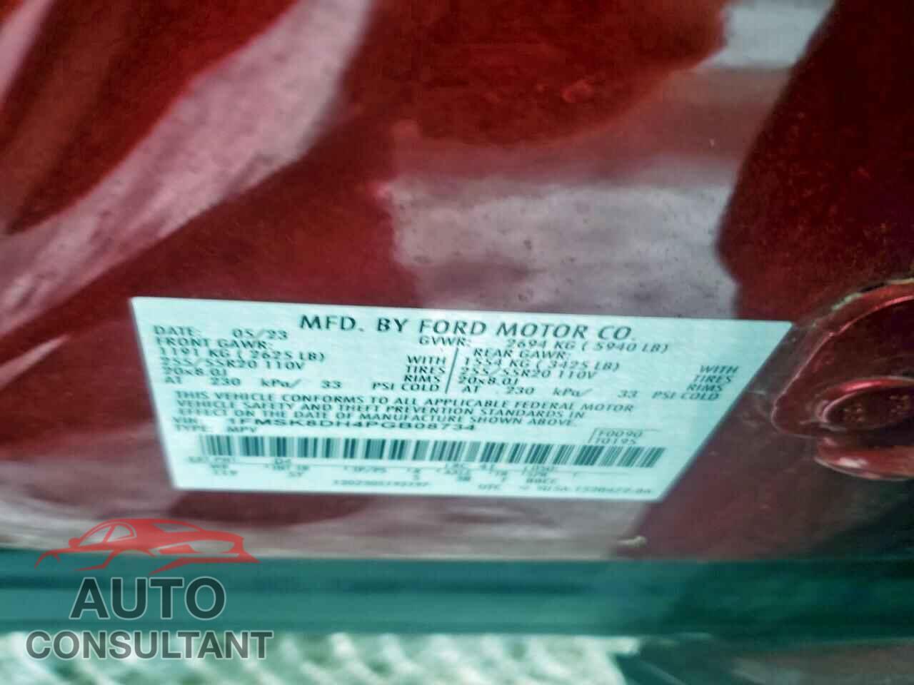 FORD EXPLORER 2023 - 1FMSK8DH4PGB08734