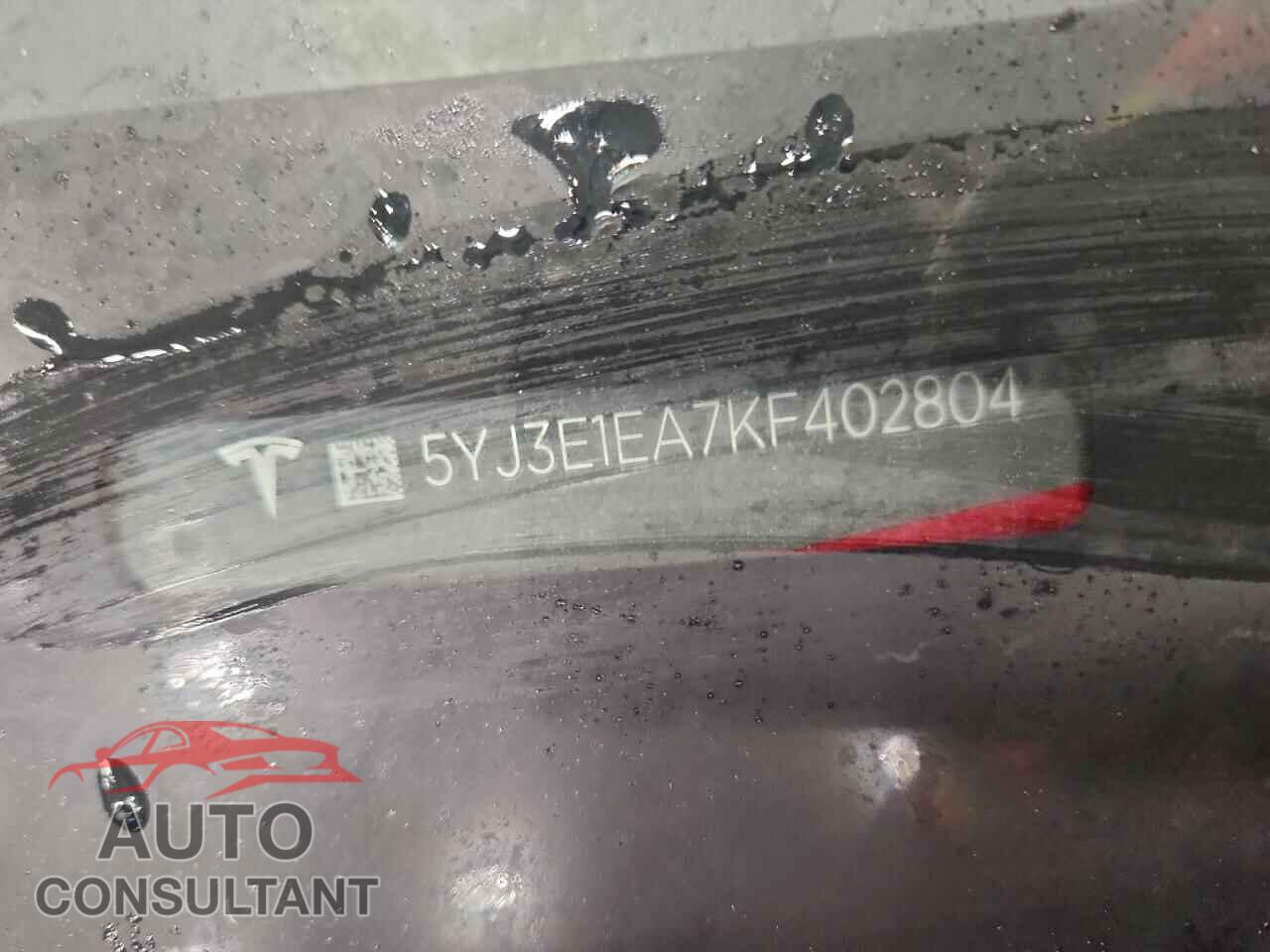 TESLA MODEL 3 2019 - 5YJ3E1EA7KF402804