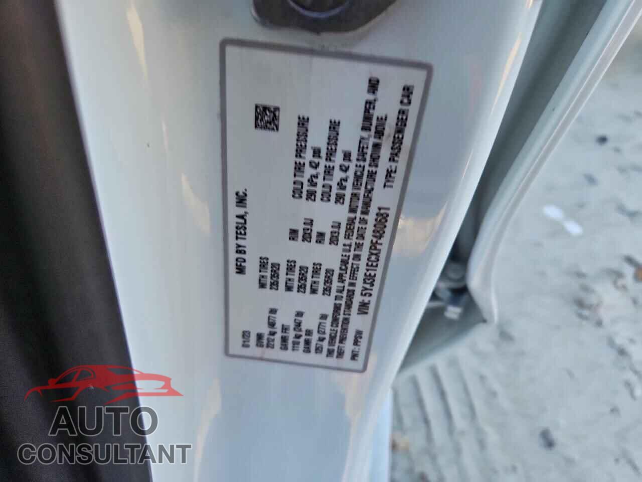 TESLA MODEL 3 2023 - 5YJ3E1ECXPF480681