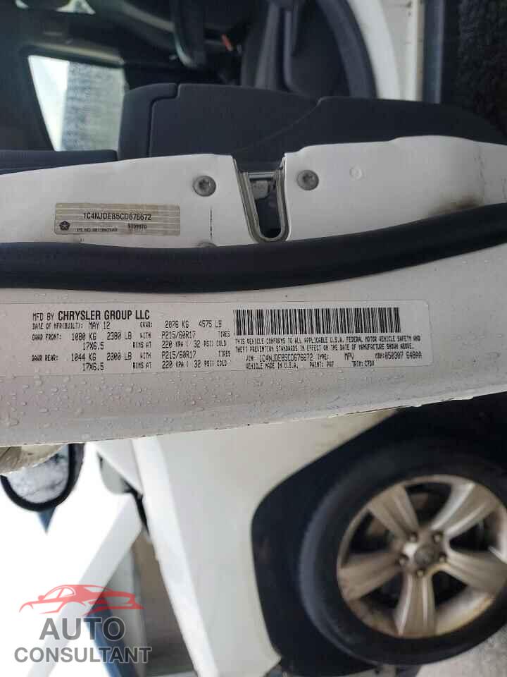 JEEP COMPASS 2012 - 1C4NJDEB5CD676672