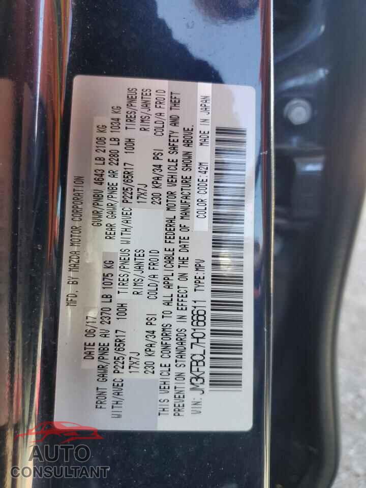 MAZDA CX-5 2017 - JM3KFBCL7H0166611