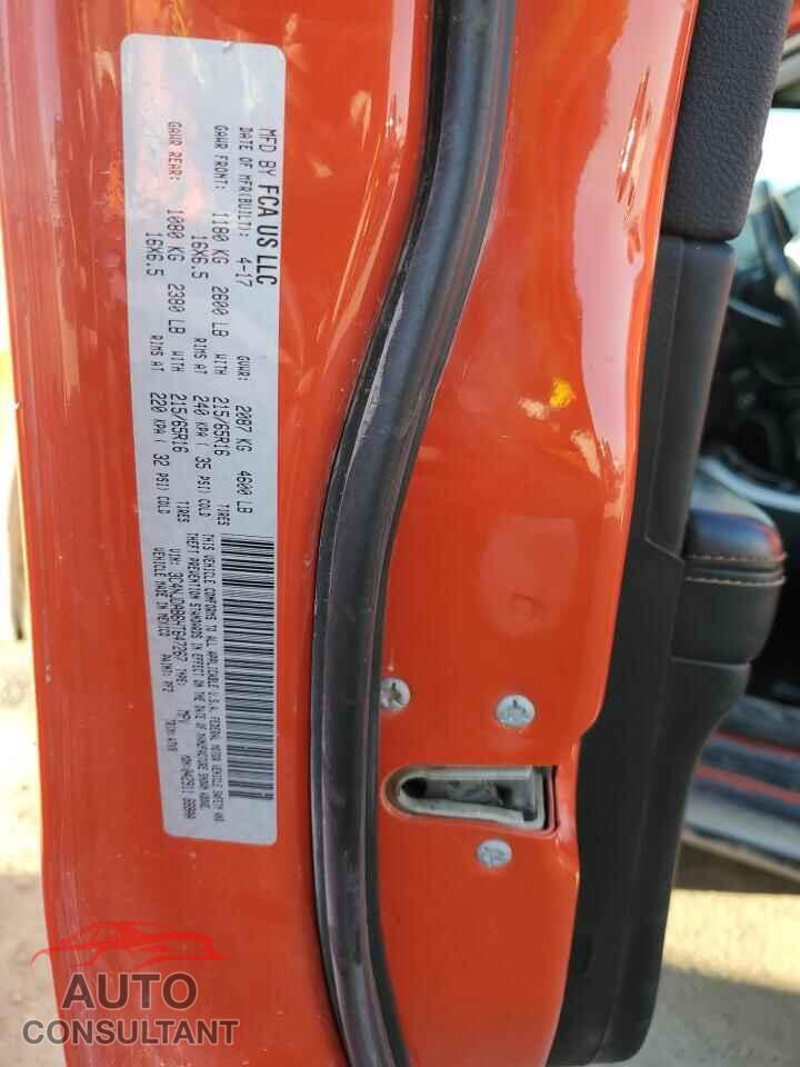 JEEP COMPASS 2017 - 3C4NJDAB6HT647267