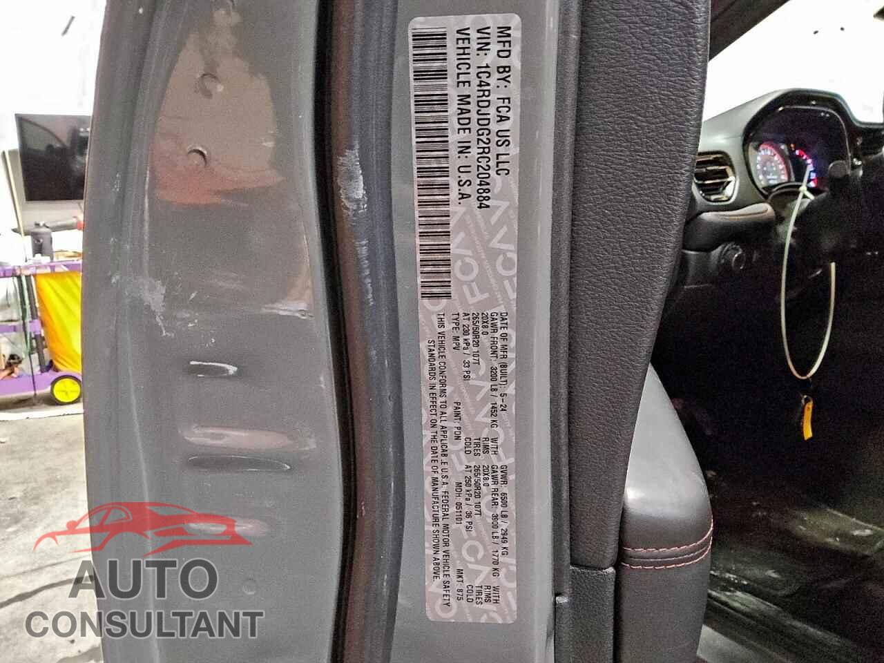 DODGE DURANGO 2024 - 1C4RDJDG2RC204884