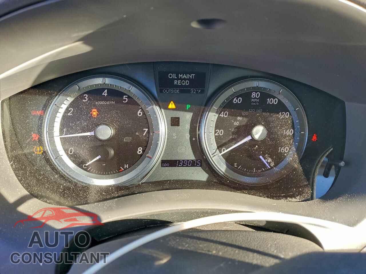 LEXUS ES350 2012 - JTHBK1EG9C2486135