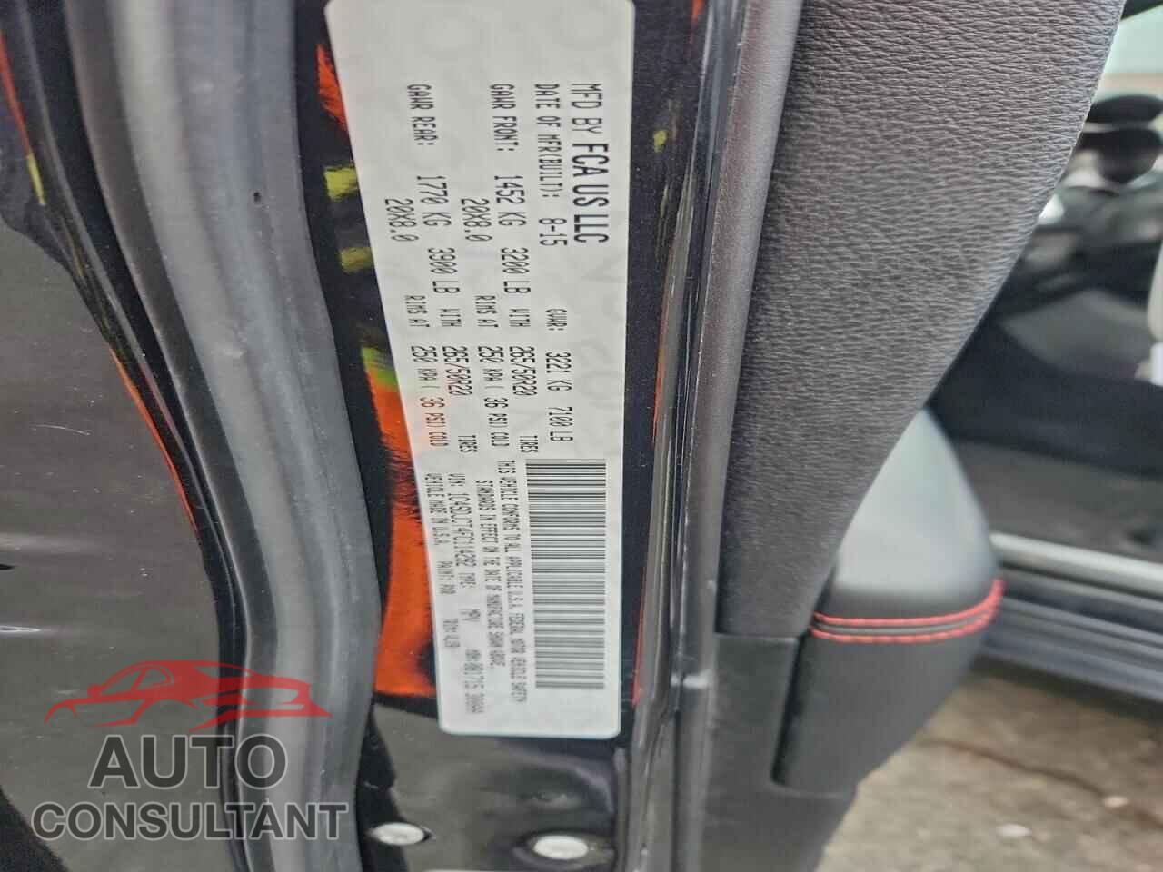DODGE DURANGO 2015 - 1C4SDJCT4FC114292