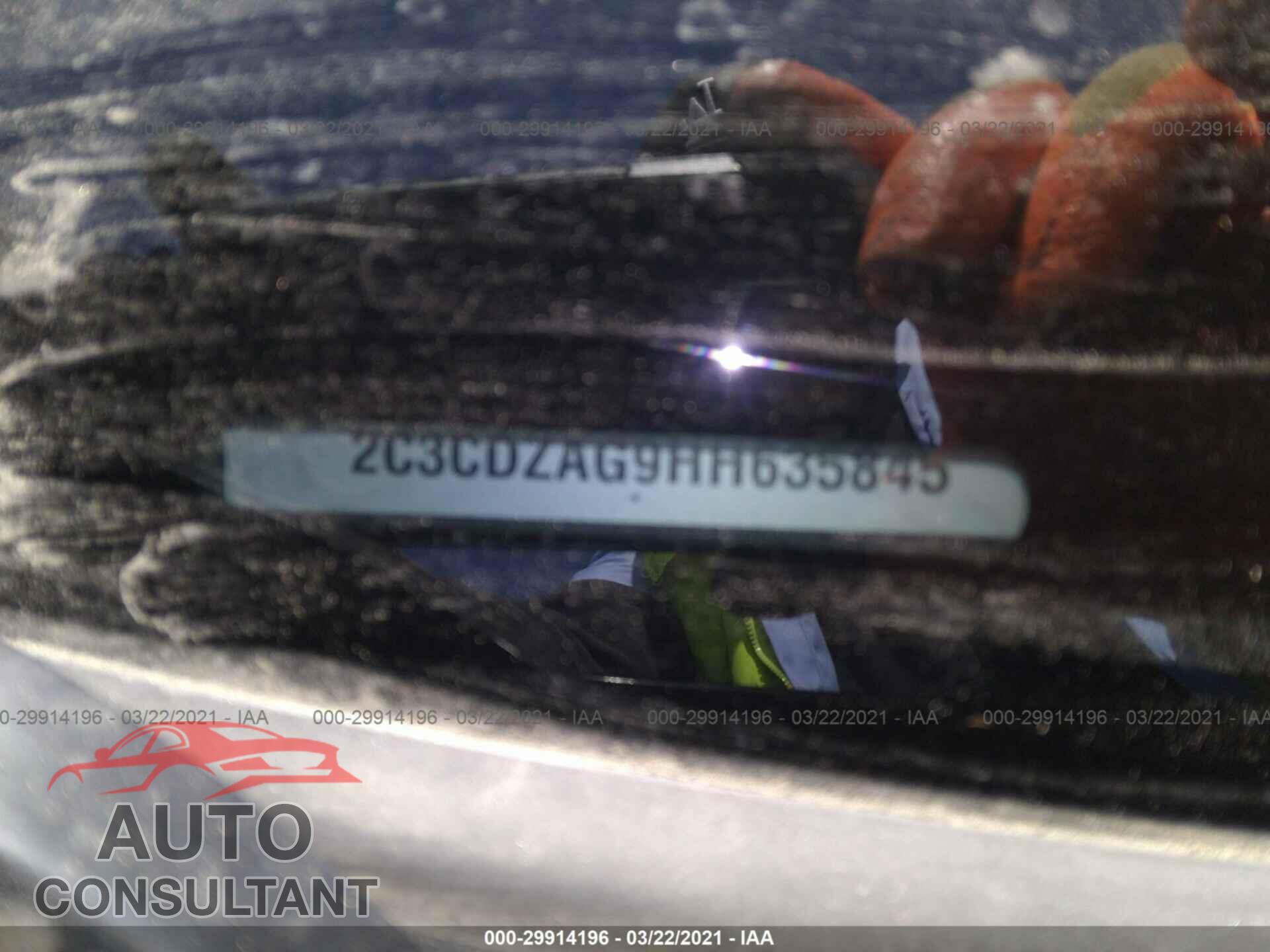 DODGE CHALLENGER 2017 - 2C3CDZAG9HH635845