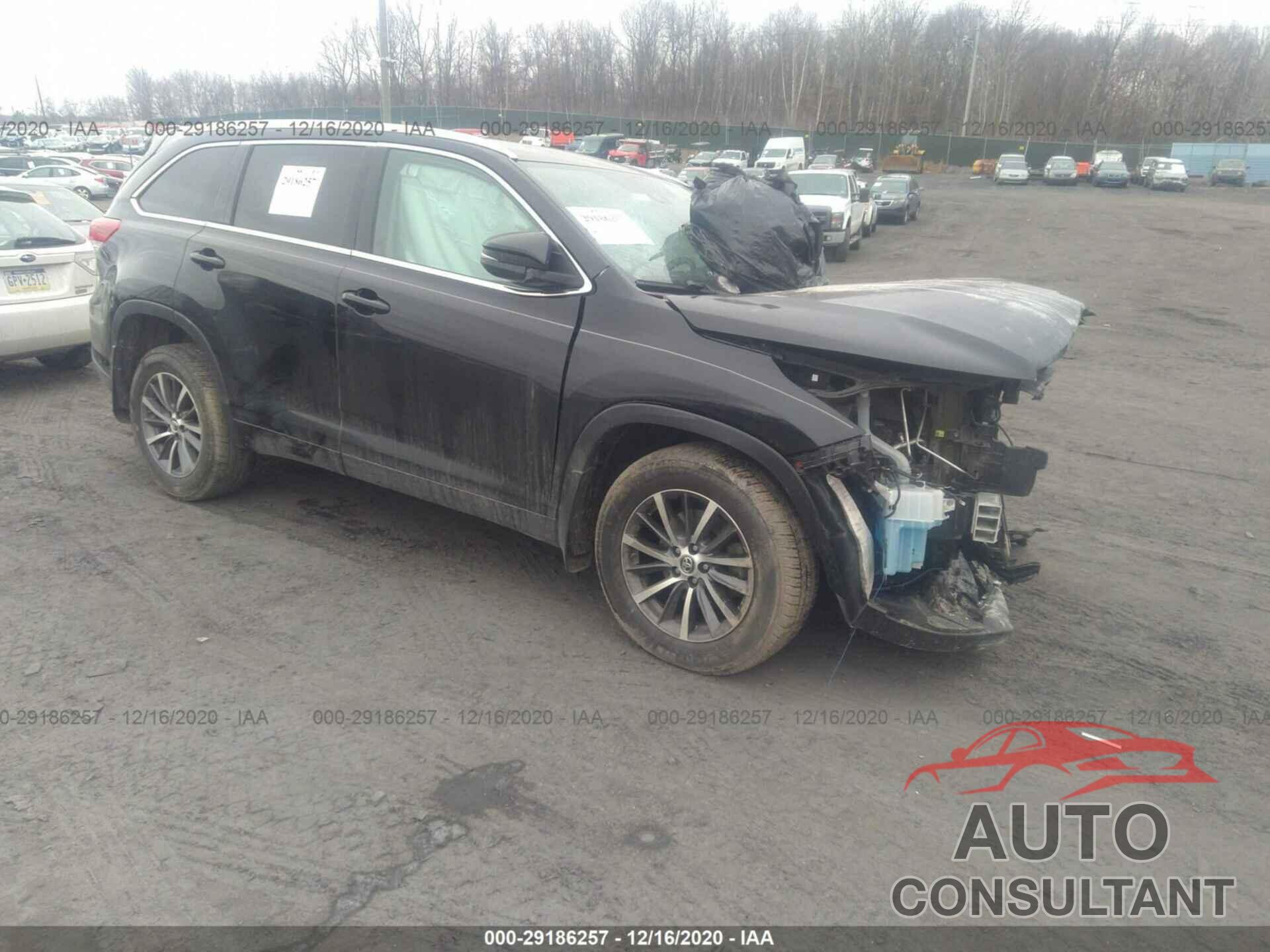 TOYOTA HIGHLANDER 2017 - 5TDJZRFHXHS520923