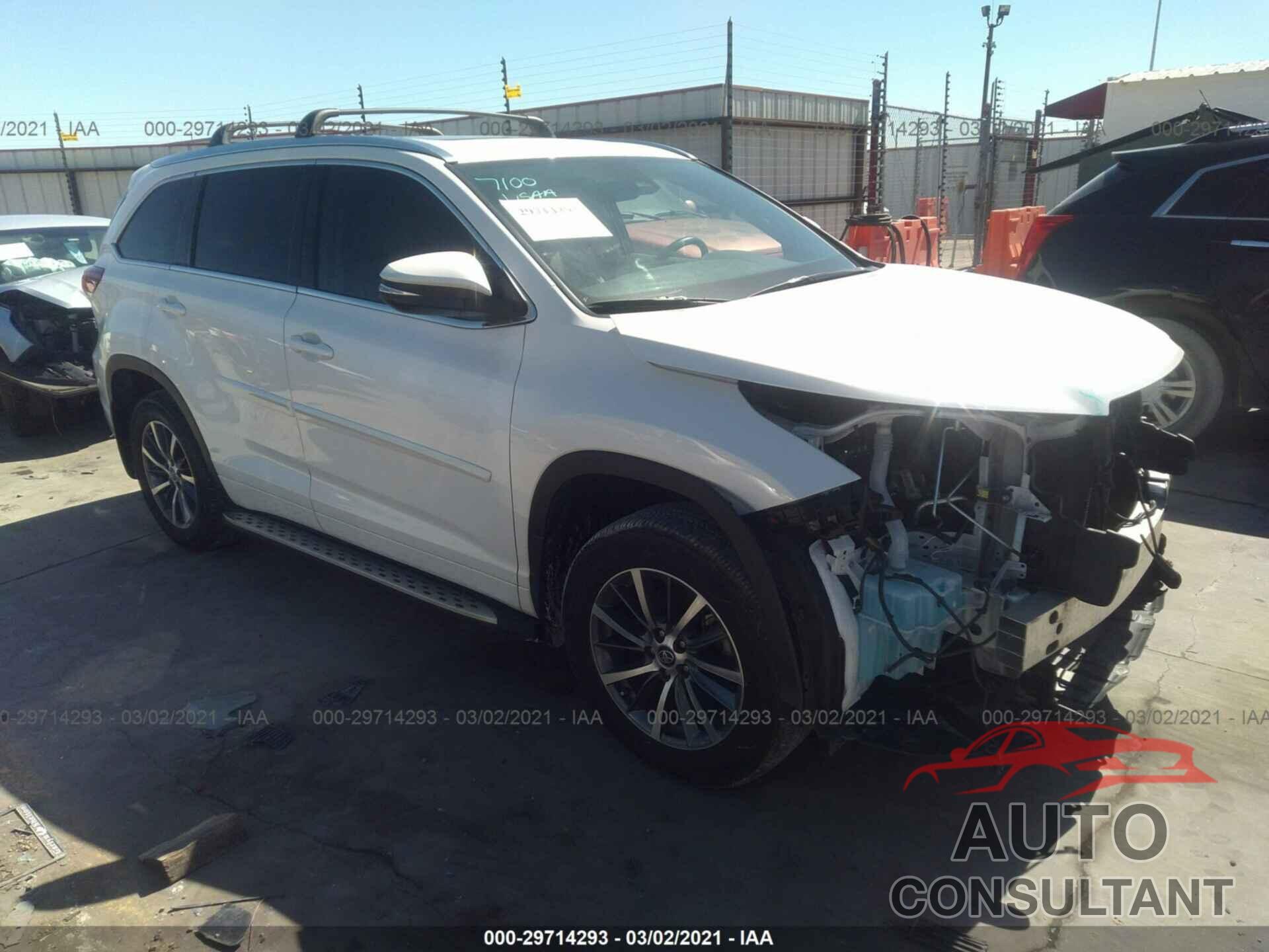 TOYOTA HIGHLANDER 2017 - 5TDKZRFH9HS520643