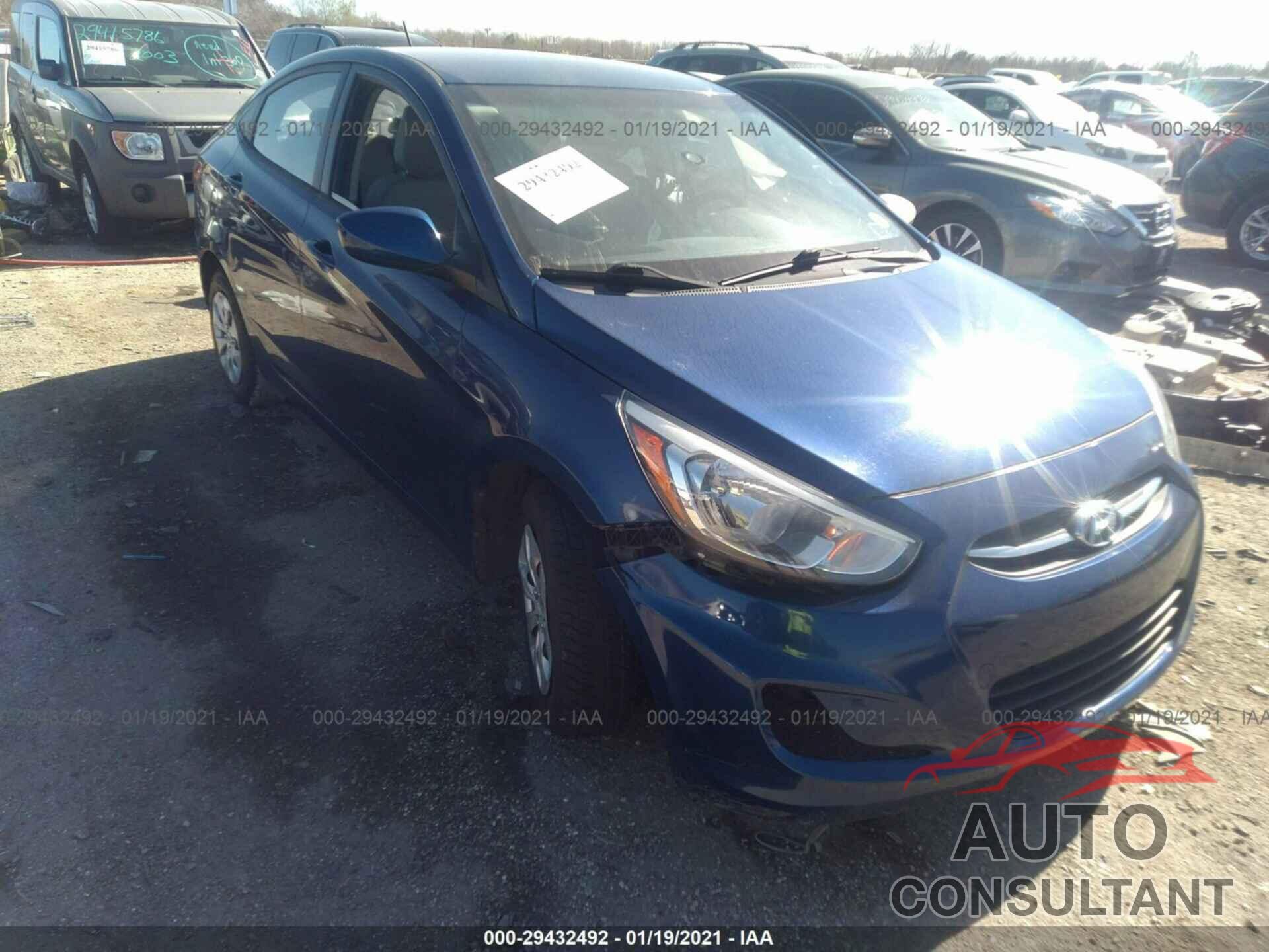 HYUNDAI ACCENT 2016 - KMHCT4AE9GU955514