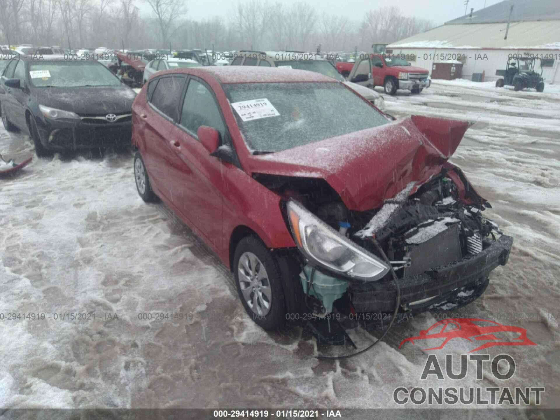 HYUNDAI ACCENT 2017 - KMHCT5AE7HU357140