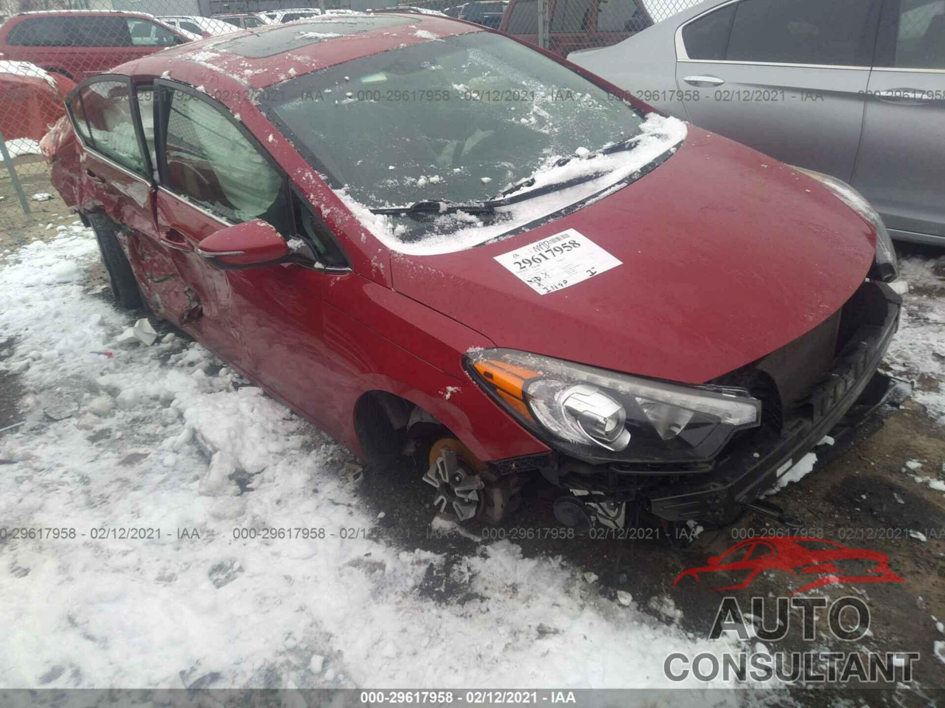 KIA FORTE 2016 - KNAFZ4A86G5548770