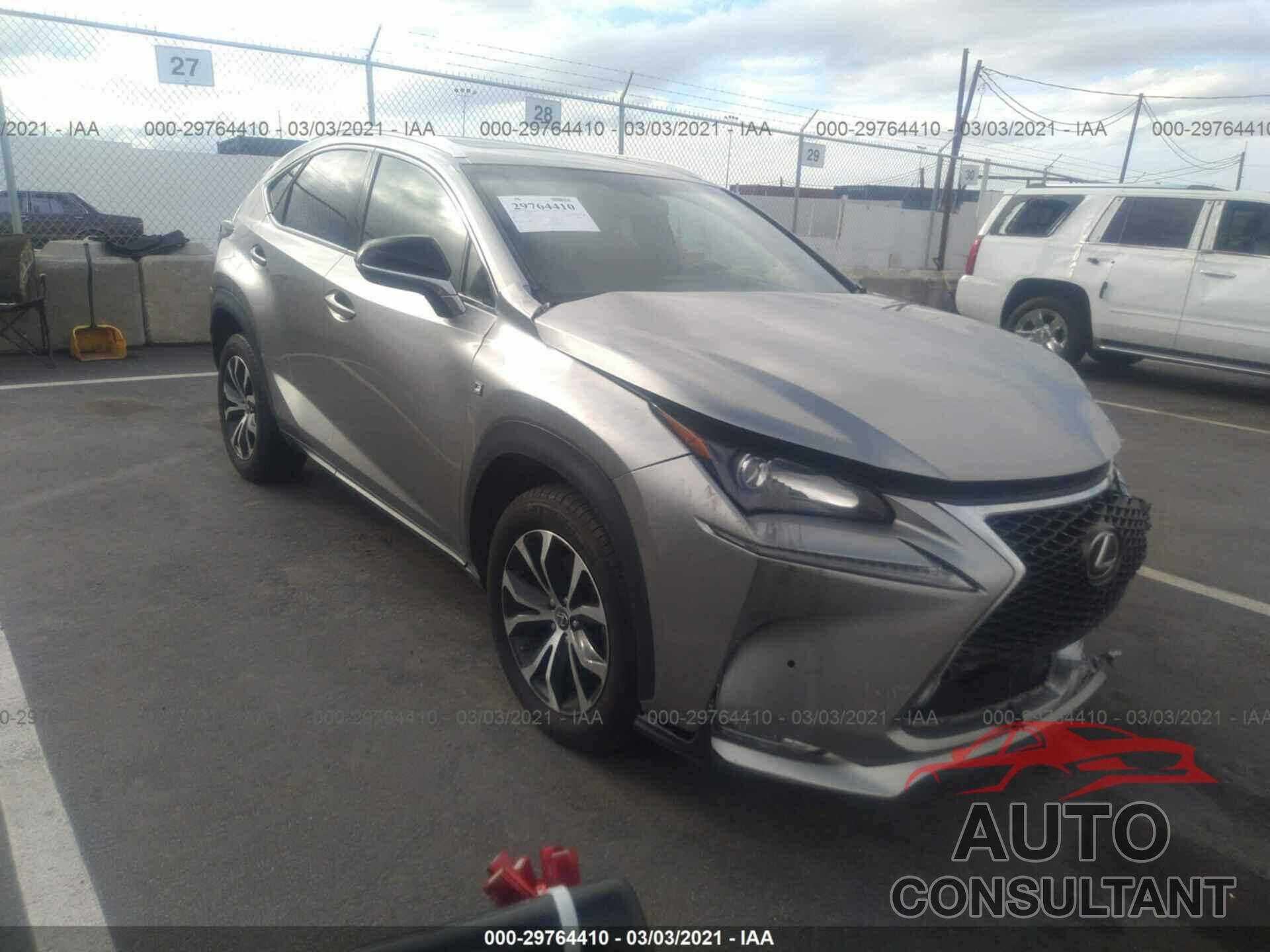 LEXUS NX 2017 - JTJYARBZ1H2062116