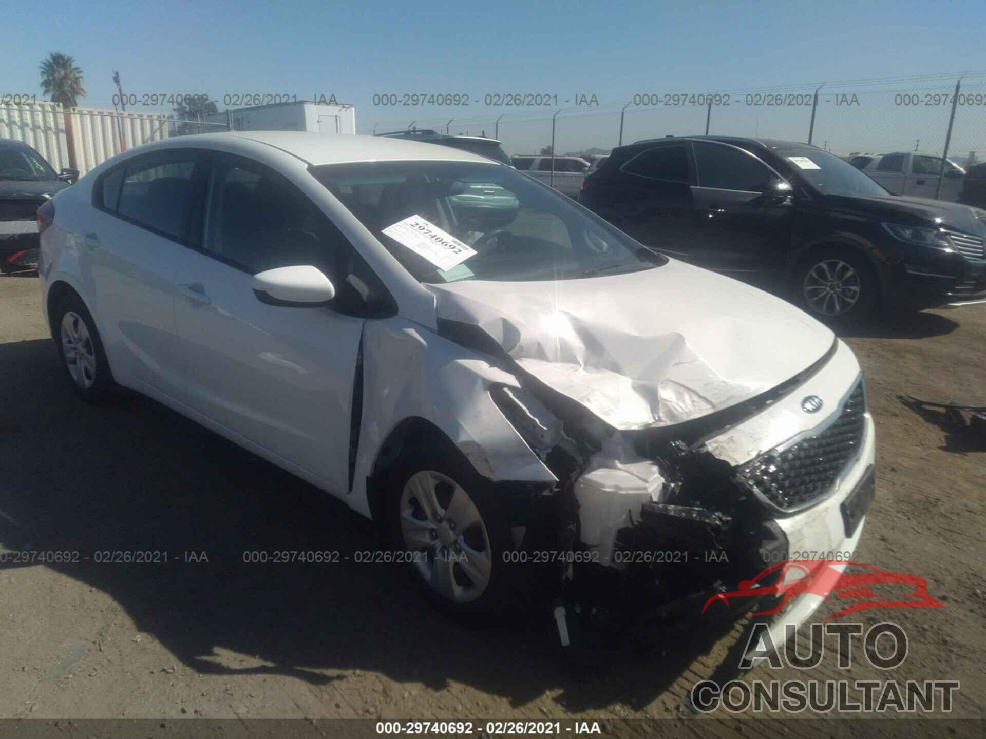 KIA FORTE 2017 - 3KPFK4A73HE042298