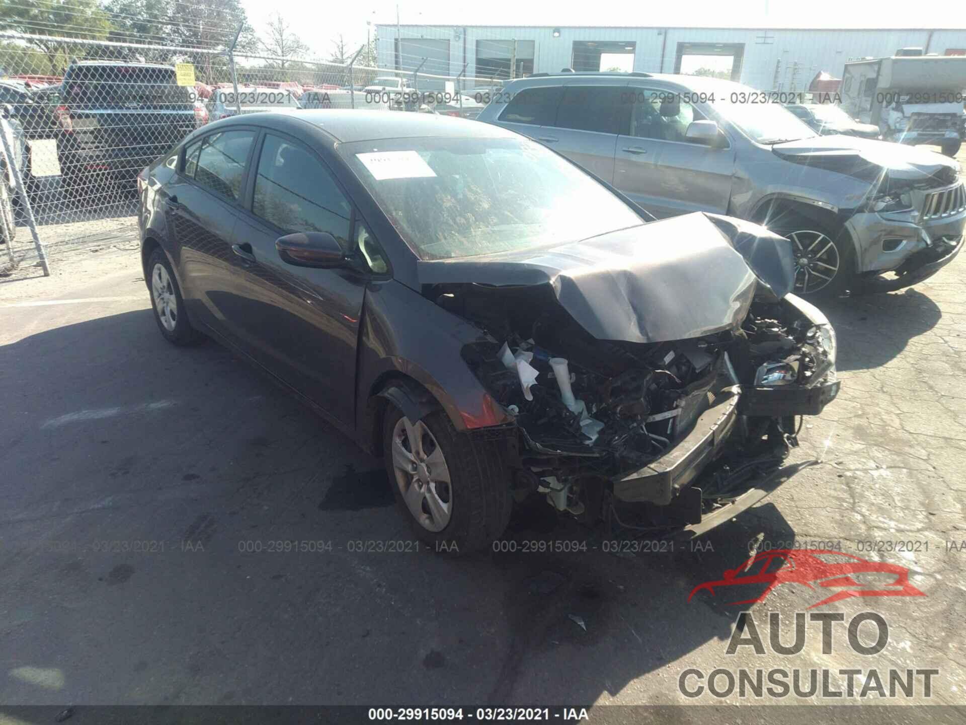 KIA FORTE 2017 - 3KPFK4A76HE160894