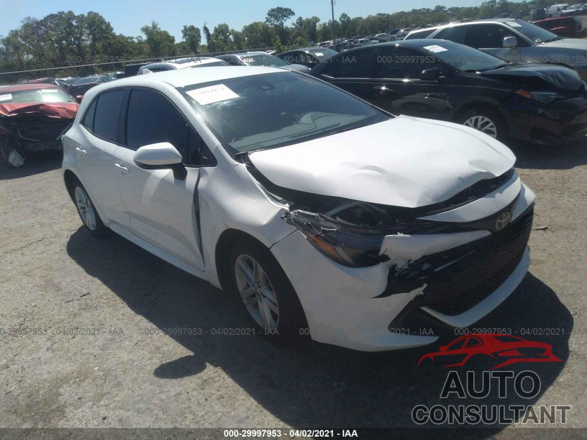 TOYOTA COROLLA HATCHBACK 2020 - JTND4RBE0L3097718