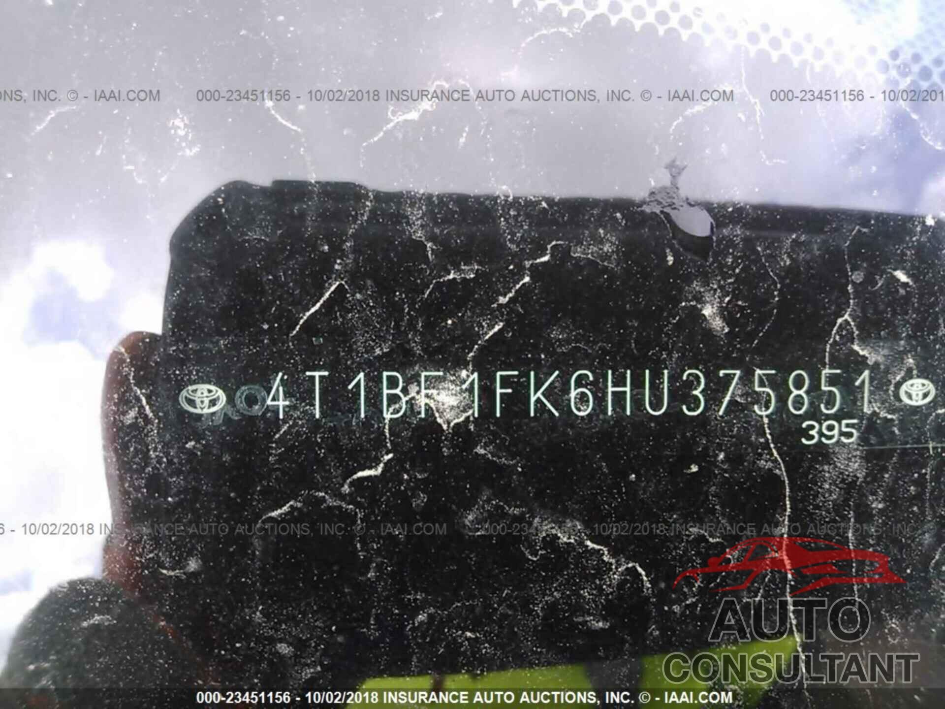 Toyota Camry 2017 - 4T1BF1FK6HU375851