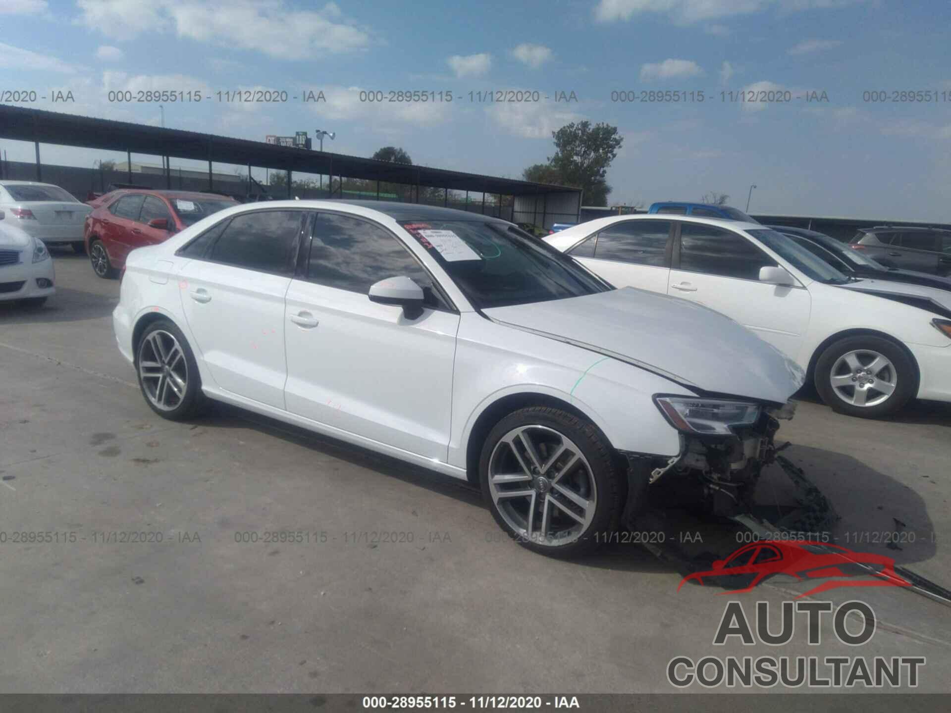 AUDI A3 SEDAN 2017 - WAUB8GFF9H1068323
