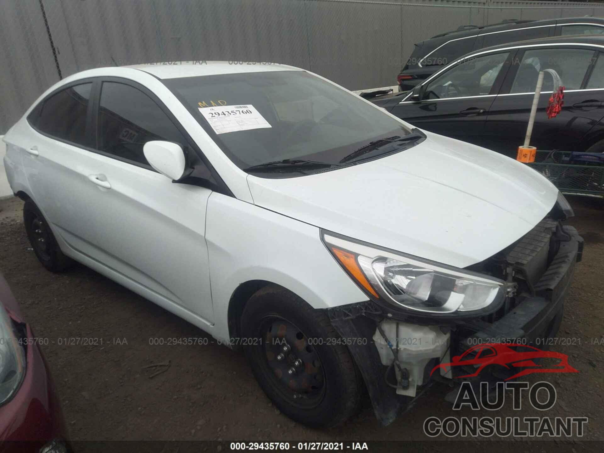 HYUNDAI ACCENT 2016 - KMHCT4AE9GU951155