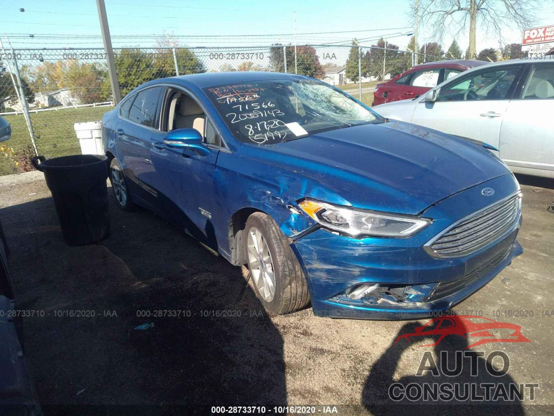 FORD FUSION ENERGI 2017 - 3FA6P0SU7HR255199