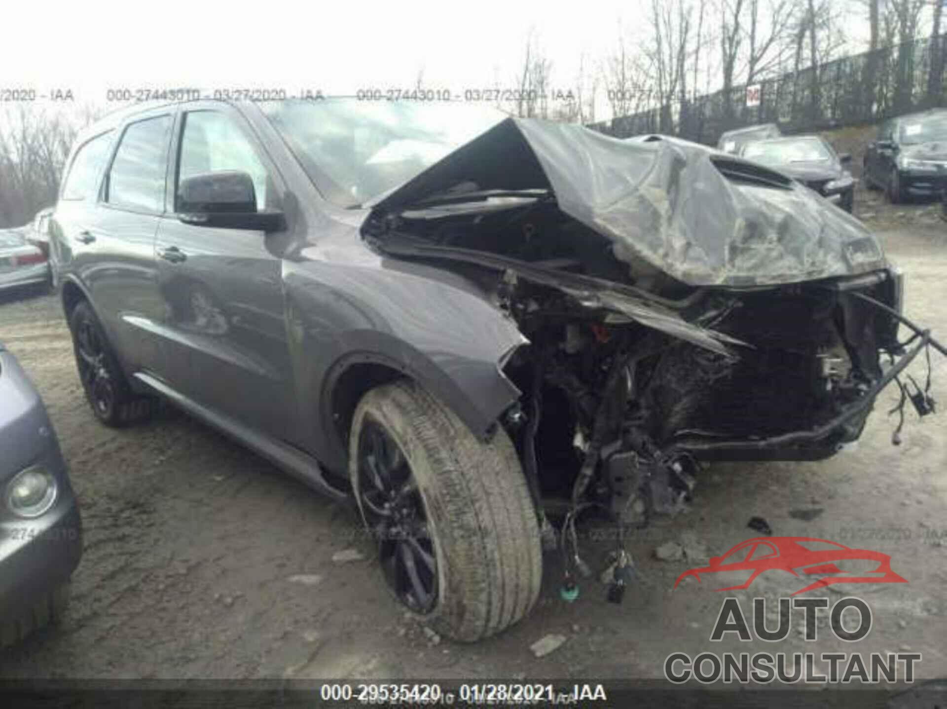 DODGE DURANGO 2019 - 1C4RDJDGXKC833721